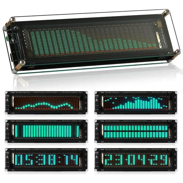Main image of Nobsound AK2515 Pro Audio Spectrum Analyzer with VFD Display, MIC Input & Advanced AGC - Precise Sound Level Meter for Musicians and Audio Enthusiasts