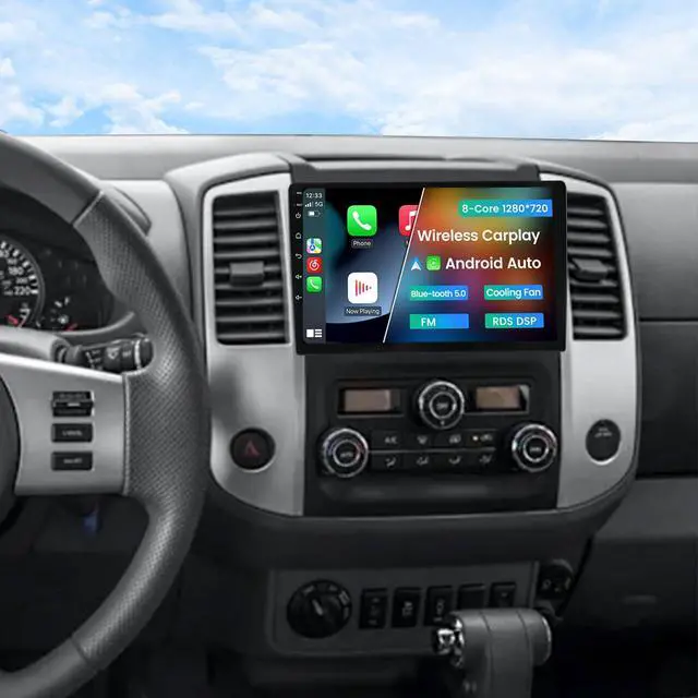 Main image of 5GWiFi Upgrade Stereo Radio for Nissan Frontier SV 2013-2020 - 8-Core Wireless Car-Play Android Auto GPS Navigation - 2GB RAM 32GB ROM 9 Inch Touch Screen Blue-Tooth RDS FM DSP SWC Camera