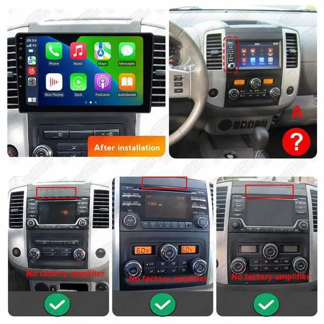 Alt view image 2 of 4 - 5GWiFi Upgrade Stereo Radio for Nissan Frontier SV 2013-2020 - 8-Core Wireless Car-Play Android Auto GPS Navigation - 2GB RAM 32GB ROM 9 Inch Touch Screen Blue-Tooth RDS FM DSP SWC Camera