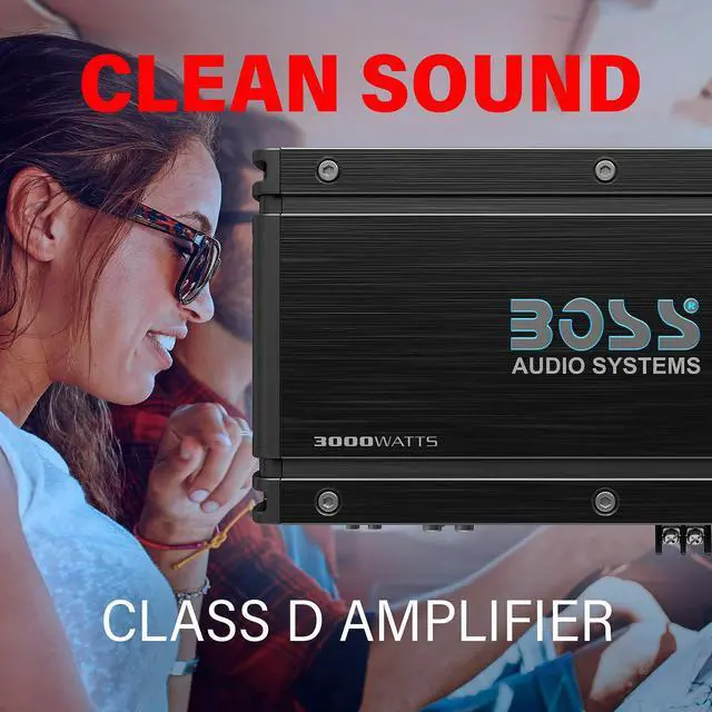 Alt view image 2 of 4 - BOSS Audio OX3KD Onyx Model 3000 Watt High Output Monoblock Full Range Class D Amplifier with Variable Low Pass Crossover and Remote Control