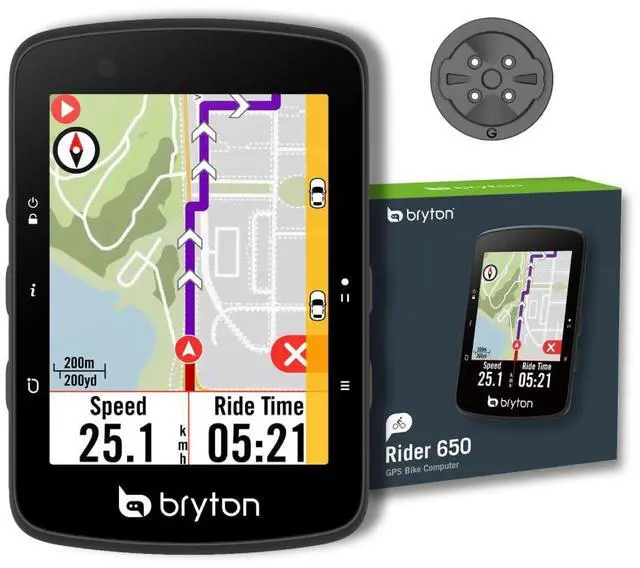 Main image of Rider 650 2.8 Inch Color LCD Touchscreen GPS Bike/Cycling Computer, Preloaded USA Map, Compatible with Bike Radar, 33hrs Long Battery Life, Navigation with Turn-by Turn Follow Track Waterproof | cyclo