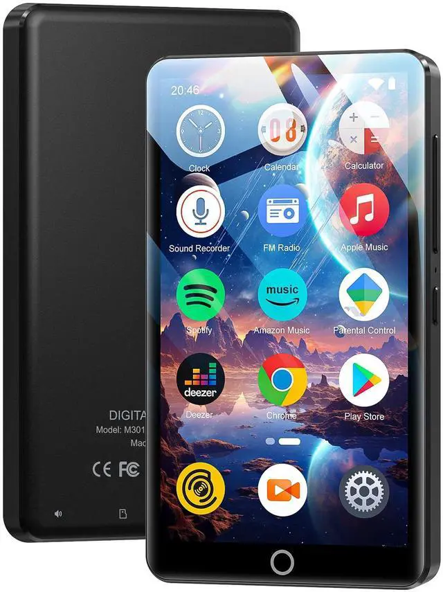 Main image of 96GB MP3 Player with Bluetooth and WiFi, Music Player with Spotify,Amazon Music,Deezer, 4.02" Touch Screen Android MP4 MP3 Player for Kids with Audible,Kindle