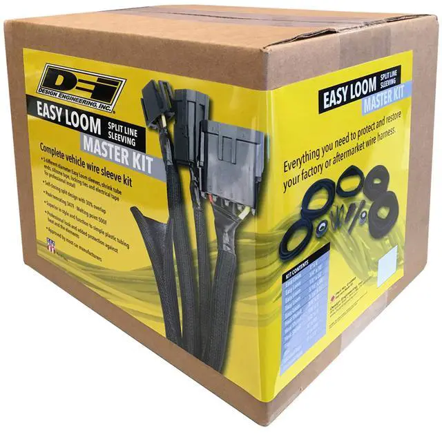 Alt view image 2 of 2 - 010663 Easy Loom Split Sleeve Master Kit | Complete Vehicle Wire & Hose Protection | Abrasion, Heat & Element Resistant | Professional Install | Made in USA