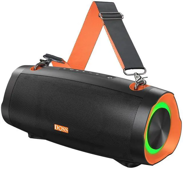 Main image of Extreme Boom Pro D100 Bluetooth Speaker with 140W Peak, 70W Bold Sound, Extra Bass, 24H Playtime, Beat-Sync Lights, Built-in Power Bank, IPX6 Waterproof, Portable Strap for Hiking, Camping-Orange