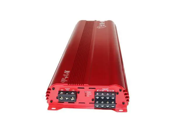 Alt view image 2 of 4 - JP34 AB RED 4 Channel Car Audio Amplifier | 590W RMS Class AB Power Amp | Car Stereo Speaker Amplifier | High-Performance Automotive Sound