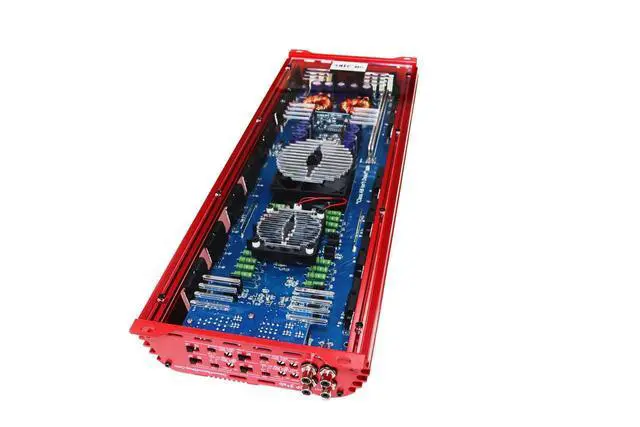 Alt view image 4 of 4 - JP34 AB RED 4 Channel Car Audio Amplifier | 590W RMS Class AB Power Amp | Car Stereo Speaker Amplifier | High-Performance Automotive Sound