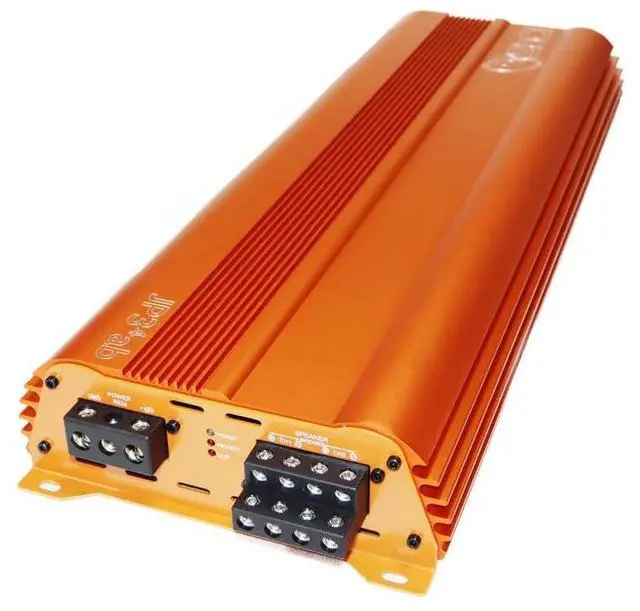 Main image of JP34 AB Orange 4 Channel Car Audio Amplifier | 590W RMS Class AB Power Amp | Car Stereo Speaker Amplifier | High-Performance Automotive Sound