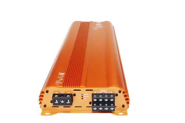 Alt view image 4 of 4 - JP34 AB Orange 4 Channel Car Audio Amplifier | 590W RMS Class AB Power Amp | Car Stereo Speaker Amplifier | High-Performance Automotive Sound