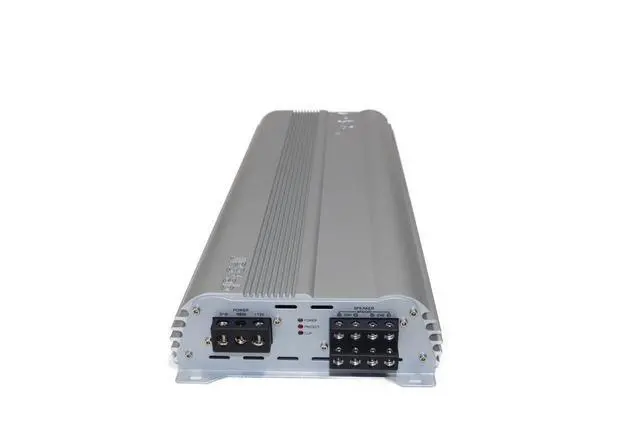 Alt view image 2 of 4 - JP34 AB White Silver 4 Channel Car Audio Amplifier | 590W RMS Class AB Power Amp | Car Stereo Speaker Amplifier | High-Performance Automotive Sound