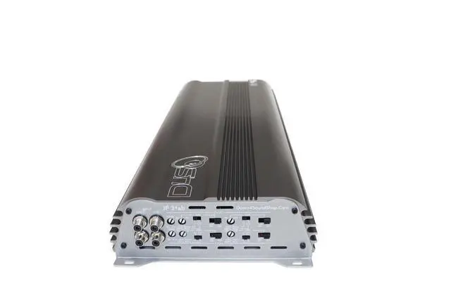 Alt view image 3 of 4 - JP34 AB White Silver 4 Channel Car Audio Amplifier | 590W RMS Class AB Power Amp | Car Stereo Speaker Amplifier | High-Performance Automotive Sound