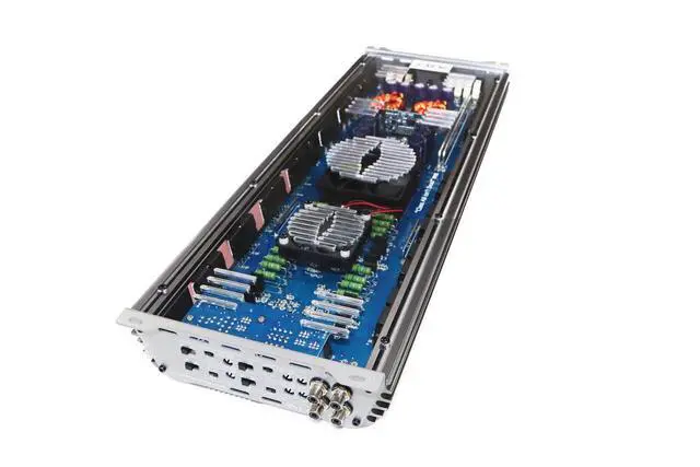 Alt view image 2 of 4 - JP34 AB Gray 4 Channel Car Audio Amplifier | 590W RMS Class AB Power Amp | Car Stereo Speaker Amplifier | High-Performance Automotive Sound