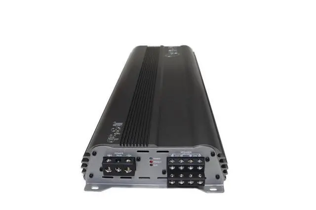 Alt view image 4 of 4 - JP34 AB Gray 4 Channel Car Audio Amplifier | 590W RMS Class AB Power Amp | Car Stereo Speaker Amplifier | High-Performance Automotive Sound
