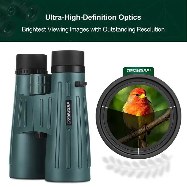 Alt view image 2 of 4 - 18x56 UHD Binoculars for Adults High Powered with Upgraded Phone Adapter, Wide Field of View Binoculars with Clear Low Light Vision, Lightweight Waterproof Binocular for Bird Watching Travel Cruise