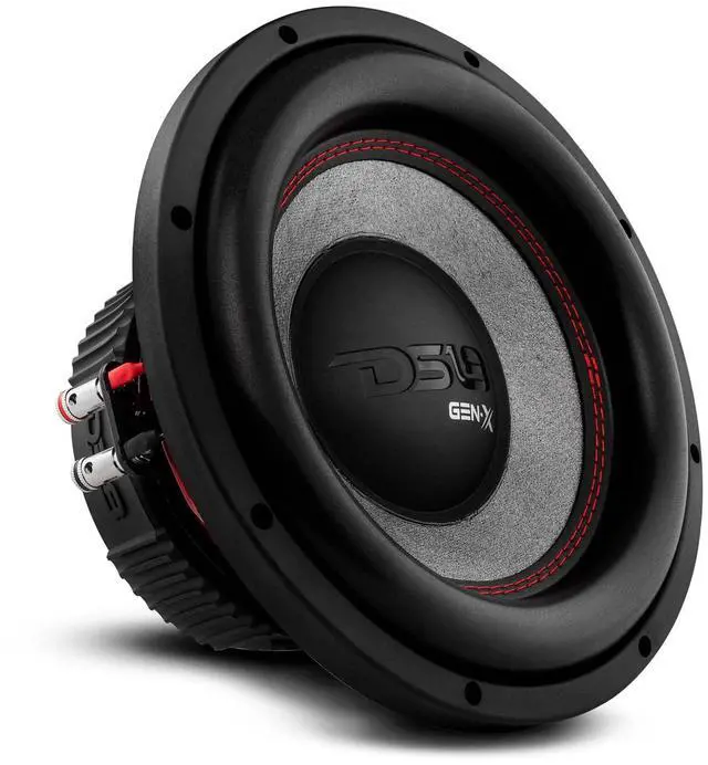 Main image of GEN-X104D Subwoofer in Black - 4 Layer Black Aluminum Voice Coil, 10", 800W Max Power, 400W RMS, Dual 4 Ohms, DVC - Powerful Car Audio Bass Speaker (1 Speaker)