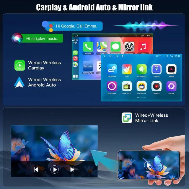 Alt view image 3 of 4 - Car Radio for Nissan Versa Sedan 2015 2016 2017 2018 2019 W/Linux System, Support Wireless Carplay Android Auto Mirrorlink, GPS Navigation Bluetooth FM Car Stereo