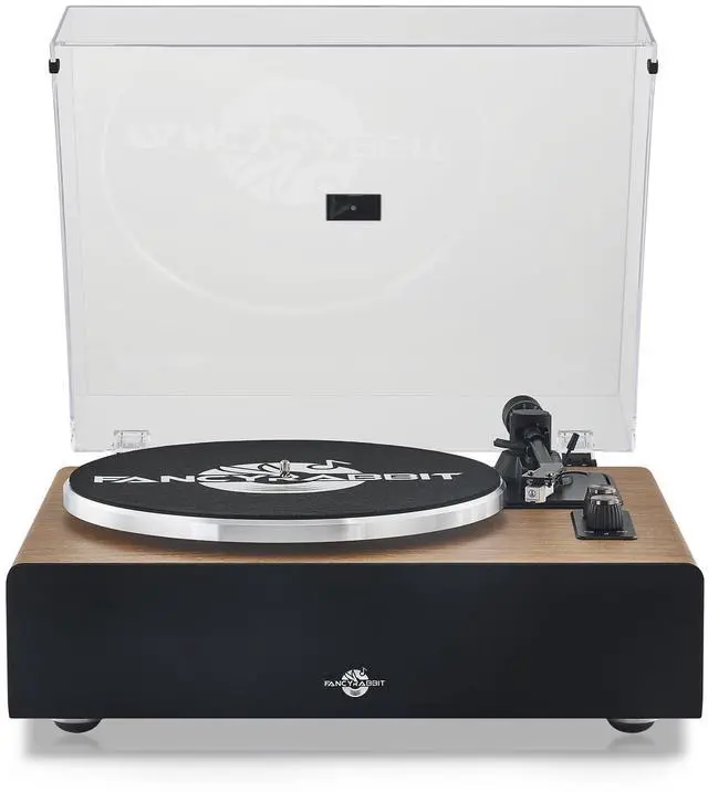 Main image of Record Player with Speaker, Vinyl Record Turntable with Magnetic Cartridge for Home Decoration and Entertainment, Suitable for Christmas or Birthday Gift (Walnut)
