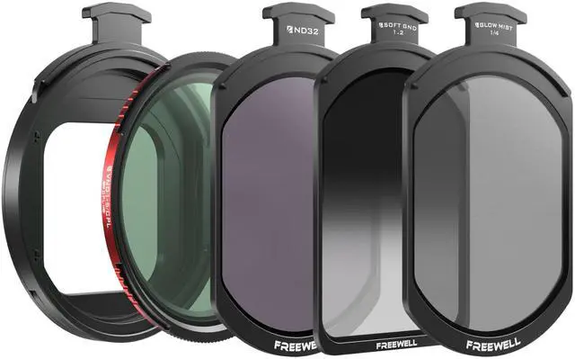 Main image of Pro Hybrid Magnetic Filter 1 to 10 Stop Variable ND/CPL with ND32, Soft Gradient 1.2, Black Glow Mist Compatible with iPhone Case & Cage