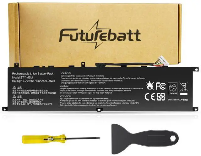 Main image of BTY-M6M Battery Replacement for MSI GS66 Stealth 10SD 10SE GE76 Raider 10SF 10SFS 10SGS GE66 Raider 10UE 10UG 10UH 11UE 11UG 11UH WS66 10TK 10TL WE76 11UK 11UM Creator 15 A11UE A11UH A10SD A10SE