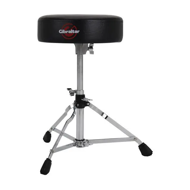 Alt view image 4 of 4 - Drum Throne with Adjustable Height, Round Seat, Single-Braced Drum Stool, Lightweight Portable Design, Comfortable Cushion, Ideal for Practice, Travel, or Gigs, 4000 Series (4608)