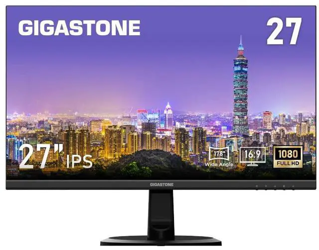 Main image of 27 inch IPS LED Back Light Monitor 75Hz FHD 1920 x 1080, 178° Wide View Frameless Computer Monitor 5ms, Built-in Speakers, Eye Care Technology, Ergonomic Tilt VESA Mount, HDMI VGA