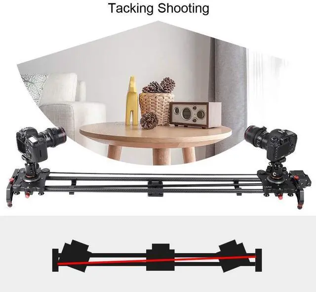 Alt view image 4 of 4 - Camera Motorized Slider,48"/120CM,Automatic Round Trip,Time Lapse,Panoramic Shooting,Video Capture,Slider Smooth and Stable,with Battery