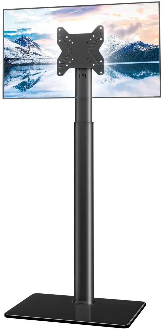 Main image of Universal TV Stand Monitor with Mount 100 Degree Swivel Height Adjustable and Tilt Function for 19 to 43 inch LCD, LED OLED TVs,Space Saving Standing Bedroom Living Room Corner,Black