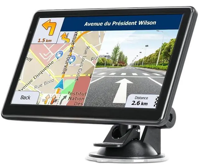 Main image of GPS Navigator for Car Truck RV, 7" Touchscreen GPS Navigation System, 2026 Map with Voice Guidance, Speed Alert, Red Light Warning, Custom Truck Routing, Free Updates (Blue)