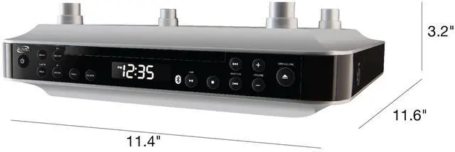 Alt view image 3 of 6 - iKBC384S Bluetooth Under the Cabinet Radio with CD Player