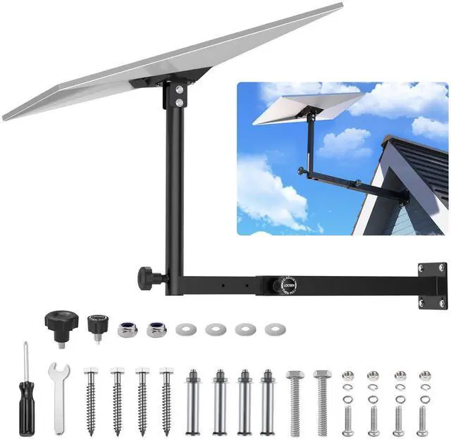 Main image of Starlink Gen 3 Mount, Starlink Pole Mount, Extension-Type Heavy Duty Starlink Long Wall Mount with 0-30° Adjustable Starlink Gen 3 Pipe Adapter for Starlink Internet Kit Satellite (19.7-27.6inch)