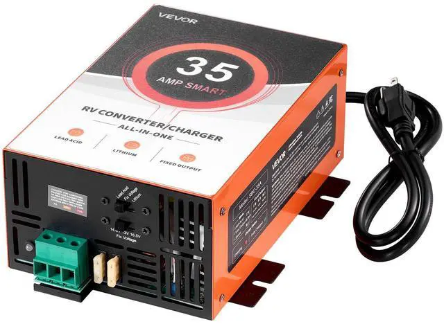 Main image of RV Power Converter, 35 Amp, 110V AC to 12V DC RV Converter Battery Charger, 4 Stage Smart Charging, 13V to 16.5V Operating Range, Compatible with Lithium Lead Acid Battery, for Camper Trailer
