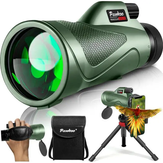 Main image of 12x60 Powerfull Monoculars for Adults with Smartphone Adapter Tripod Plus Portable Bag, Larger Vision Monoculars for Adults with BAK4 Prism & FMC Lens, Suitable for Bird Watching Hiking