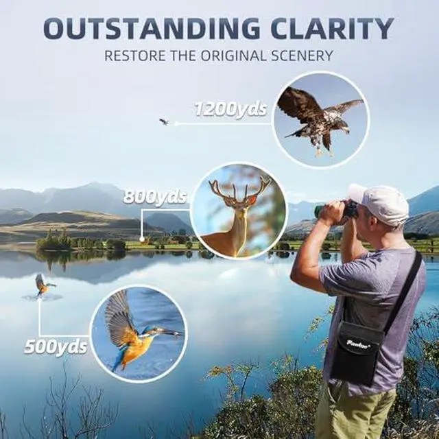 Alt view image 4 of 4 - 12x60 Powerfull Monoculars for Adults with Smartphone Adapter Tripod Plus Portable Bag, Larger Vision Monoculars for Adults with BAK4 Prism & FMC Lens, Suitable for Bird Watching Hiking