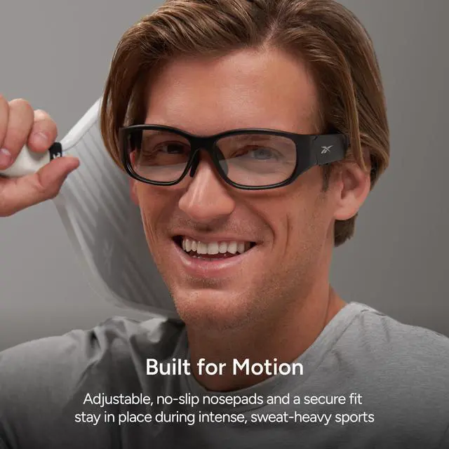 Alt view image 5 of 6 - Nitrous Shift Smart Eyewear Powered by Lucyd - Photochromic Adaptive Lens - HiFi Bluetooth Sport Glasses