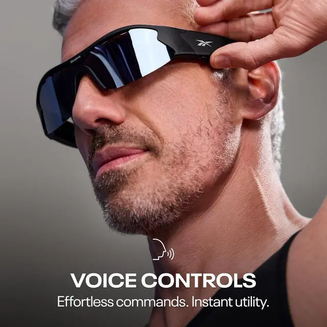 Alt view image 4 of 4 - Octane Smart Audio Sunglasses Powered by Lucyd | Silver Mirror Polarized Lens | HiFi Bluetooth Active Eyewear