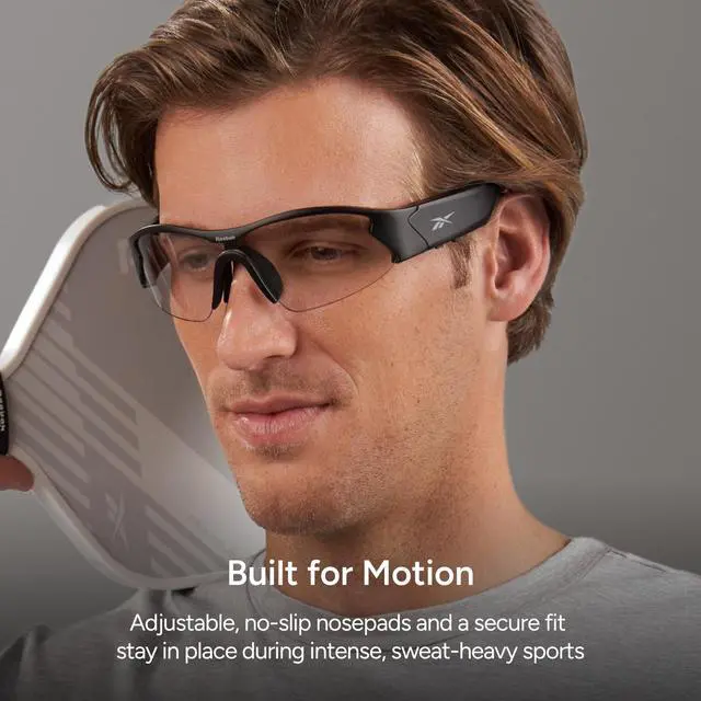 Alt view image 3 of 6 - Octane Shift Smart Eyewear Powered by Lucyd - Photochromic Adaptive Lens - HiFi Bluetooth Sport Glasses