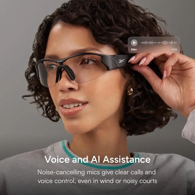 Alt view image 5 of 6 - Octane Shift Smart Eyewear Powered by Lucyd - Photochromic Adaptive Lens - HiFi Bluetooth Sport Glasses