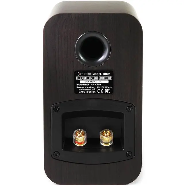 Alt view image 5 of 6 - RB42 Reference Bookshelf Speaker with 4-Inch Woofer and Silk Tweeter (Dark Walnut, Pair)