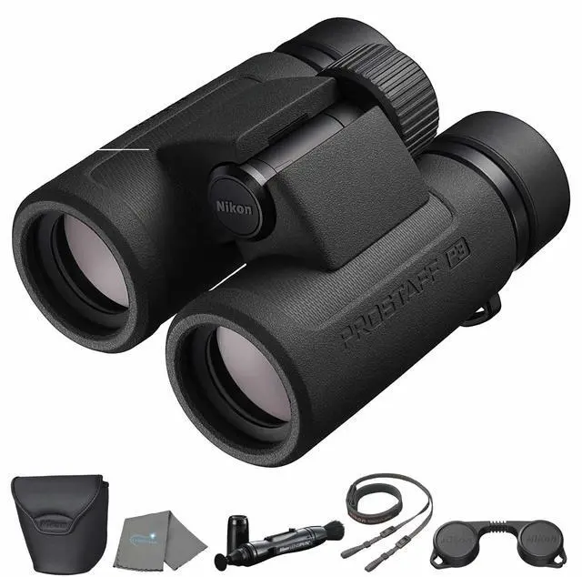 Main image of Prostaff P3 10x42 (16777) Black Binoculars Bundle with Lens Pen, and Cloth - High Powered Compact Adult Binoculars for Hunting, Bird Watching, and Hiking Essentials, Zoom Lightweight Travel