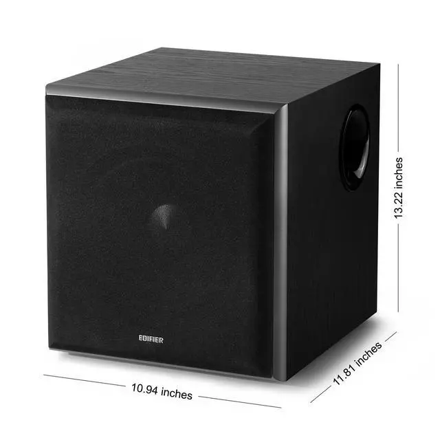 Alt view image 2 of 4 - T5 Powered Subwoofer - 70w RMS Active Woofer with 8 inch Driver and Low Pass Filter