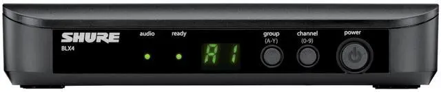 Main image of BLX4 Wireless Receiver H9 Band (512542 MHz) Single-Channel BLX Series Receiver, QuickScan Frequency Selection, XLR & 1/4" Outputs, Up to 300 ft Range