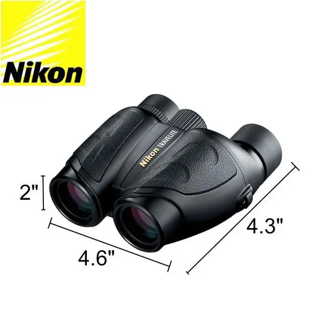 Alt view image 2 of 4 - Travelite 12x25 Binoculars (7279) Travel Bundle - Black With Lens Pen, Carry Case, and Lens Cloth - High Powered Compact for Adults - Bird Watching, Hunting, Hiking