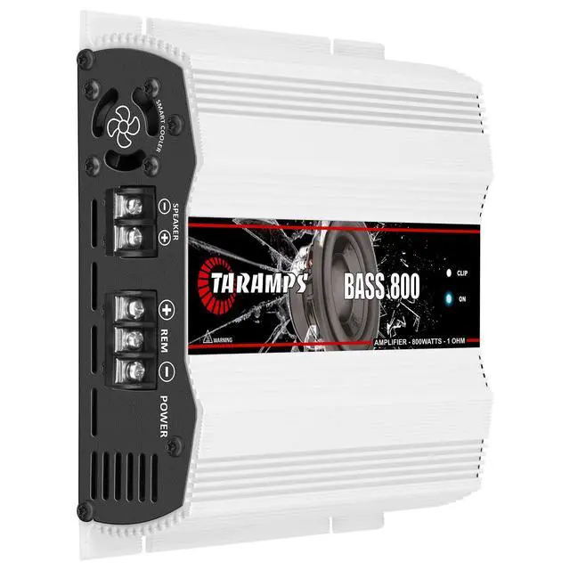 Alt view image 2 of 4 - Bass 800 1 Ohm Monoblock Amplifier 800 Watts Rms 1 Channel, 14.4VDC Out Power Full Range, Great for Sub/Bass - RCA/High Level Input, Car Audio