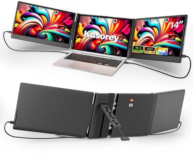 Main image of New Upgraded Laptop Screen Extender Portable Monitor, 1080P FHD IPS Screen, Monitor Extender for Laptop, Fit for 13-17" Laptops, Plug & Play Compatiable with Windows/Mac/Android/Switch