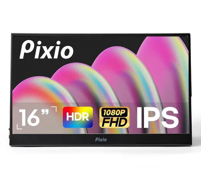 Main image of PX160 Wave Portable Monitor 15.6 inch 60Hz FHD 1080p IPS Panel HDR Screen Cover Stand USB-C HDMI Laptop Screen Extender Portable Monitor for Laptop, PC, Console, Phone