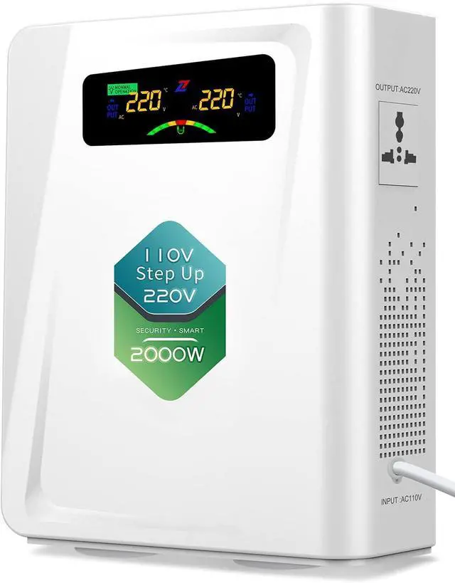 Main image of Step Up Transformer 110v to 220v 2000w Voltage Converter, 120v to 240v, No Noise,Suit for Juicer, Chocolate Machine and Other Appliances ,Using 220V Asia Euro Appliance in US