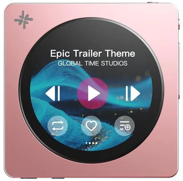 Main image of DISC Portable HiFi Music Player, Dual DAC Digital Audio Player with 3.5mm & 4.4mm Outputs, Bluetooth 5.4 LDAC,Touchscreen (Pink)