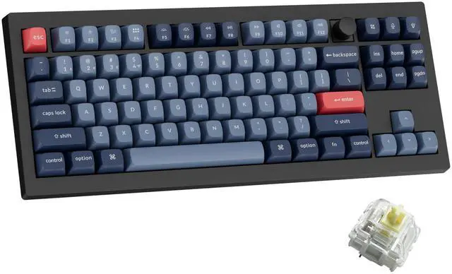 Main image of V3 Max TKL Wireless Mechanical Keyboard, QMK/VIA RGB Bluetooth/2.4 GHz/Wired, 87 Keys Hot-Swappable with Gateron Banana Switch, Compatible with Mac Windows Linux
