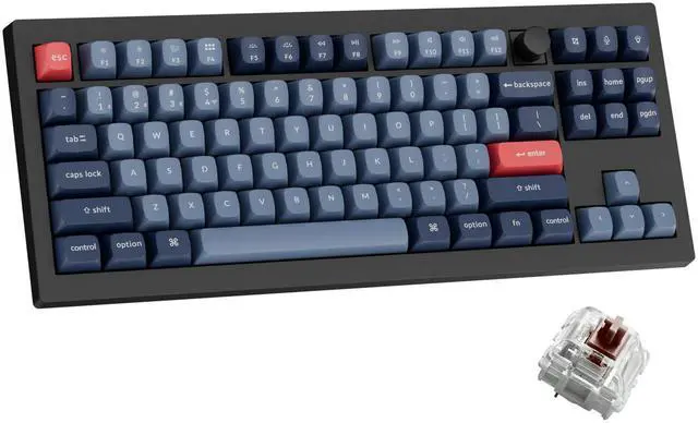 Main image of V3 Max TKL Wireless Mechanical Keyboard, QMK/VIA RGB Bluetooth/2.4 GHz/Wired, 87 Keys Hot-Swappable with Gateron Brown Switch, Compatible with Mac Windows Linux