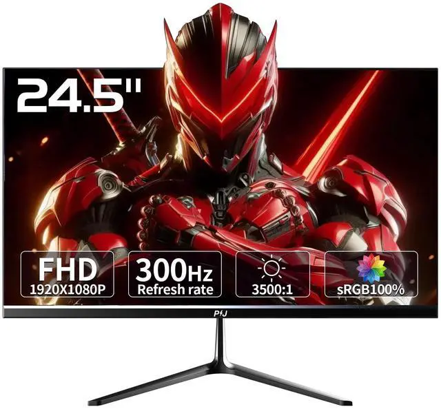 Main image of 24.5 inch 300Hz Gaming Monitor, FHD PC Monitor Built-in Speakers, 1080p Computer Screen for Home Office Business, DP, HDMI, Compatible with Wall mounting 75 * 75MM - Black