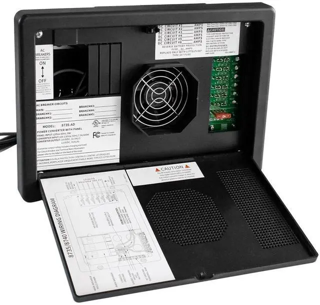 Main image of WF-8735-AD Power Converter/Charger, Black wf-8735-P 30 Amp Power Center,30/35 Amp DC Output, WF-8700 Series 30 amp rv Converter Battery Chargers for rv,Camper,caravans,Travel Trailer